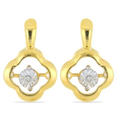 BUY WHITE DIAMOND DOUBLE CUT GEMSTONE STYLISH EARRINGS IN 925 SILVER